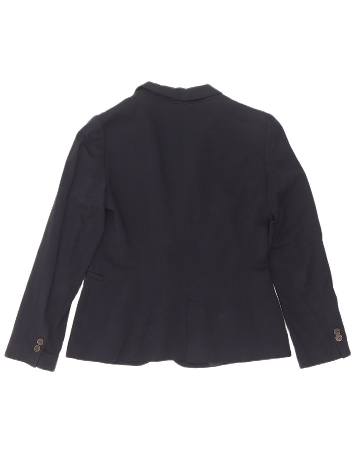 Giacca blazer da donna a 1 bottone Zara UK 12 blu navy medio