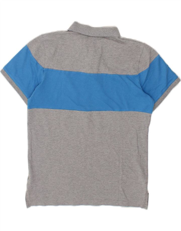 NIKE Mens Polo Shirt Medium Grey Colourblock Cotton Vintage Nike and Second-Hand Nike from Messina Hembry 