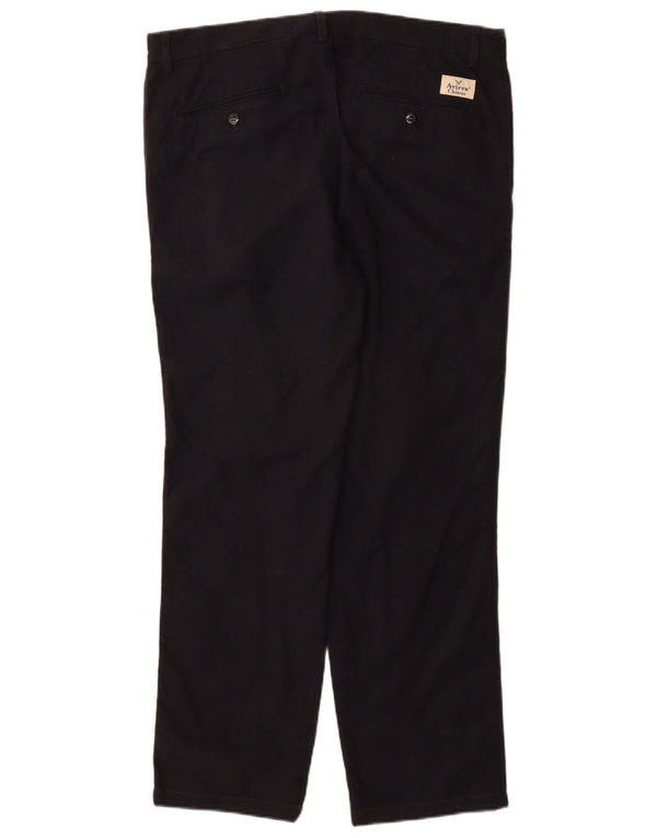 Pantaloni chino dritti da uomo Avirex W34 L30 in cotone blu navy