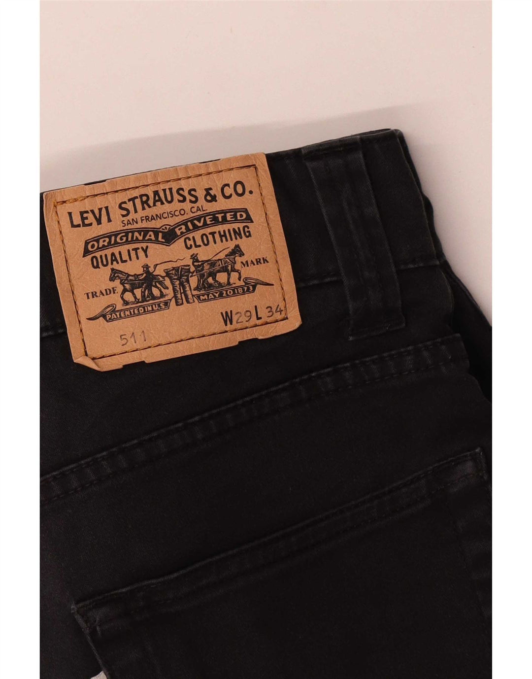 Pantaloni casual slim Levi's 511 da uomo W29 L26 neri