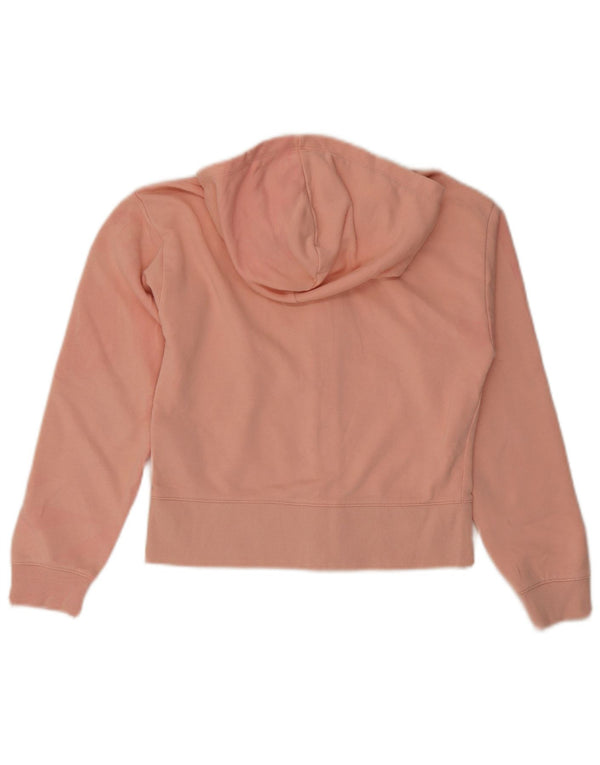 Felpa con cappuccio e zip grafica Champion per ragazze, 11-12 anni, grande in cotone rosa