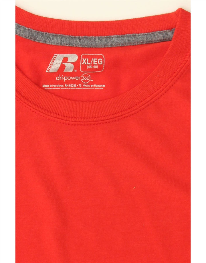 RUSSELL ATHLETIC Mens T-Shirt Top XL Red Vintage Russell Athletic and Second-Hand Russell Athletic from Messina Hembry 