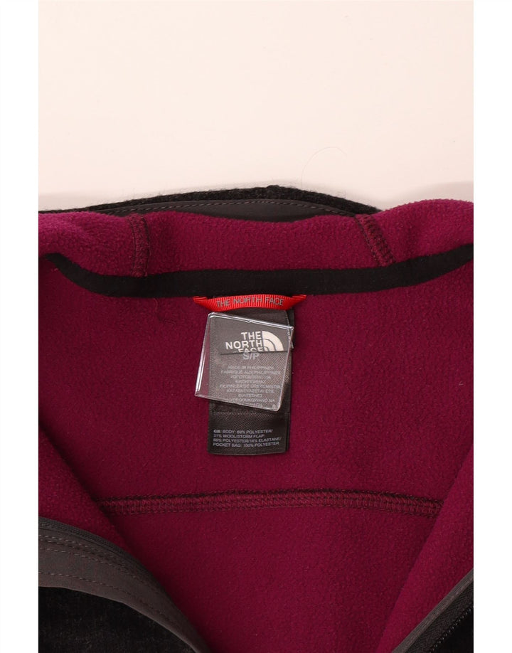THE NORTH FACE Womens Zip Hoodie Sweater UK 10 Small Black Polyester