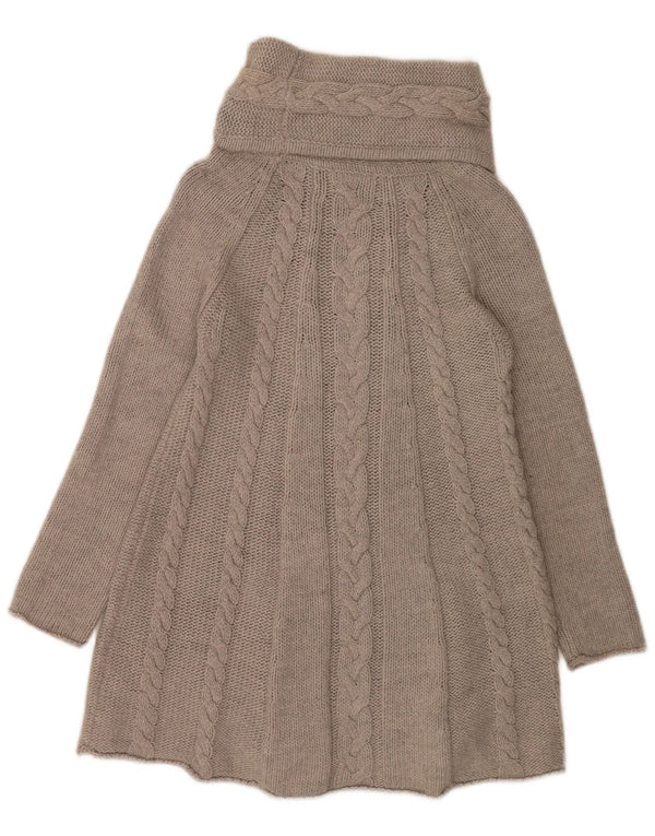 Maglione maglione a collo alto da donna Marks & Spencer UK 12 Acrilico grigio medio