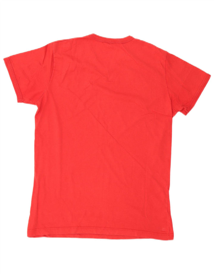 Guess T-shirt grafica da donna Top UK 14 Large Rossa