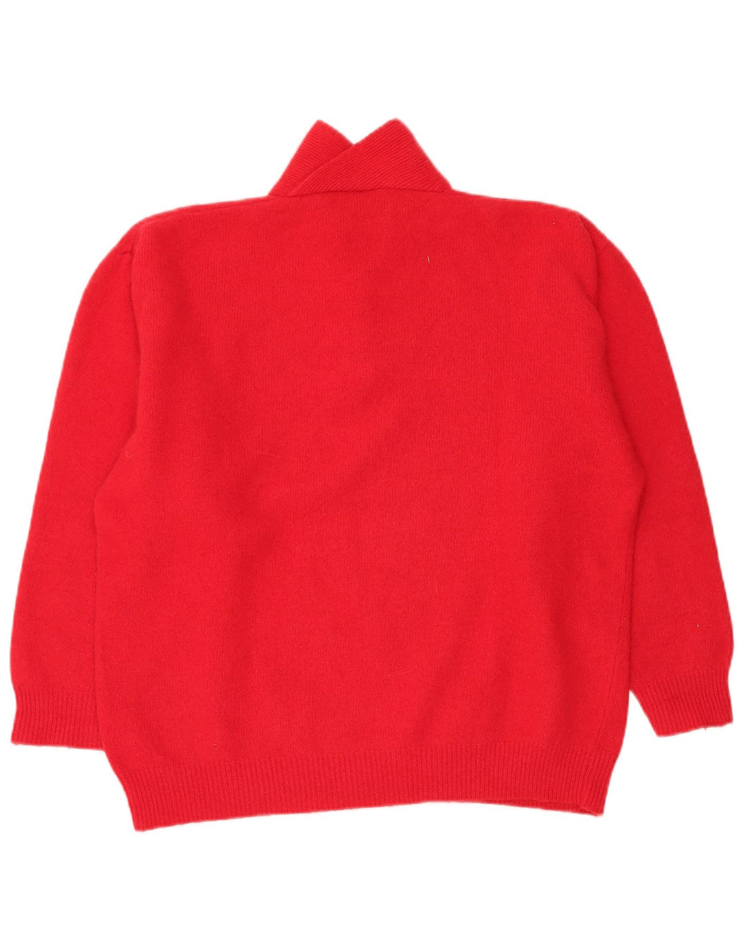 Maglione maglione collo alto da donna pubblico EU 44 XL lana rossa