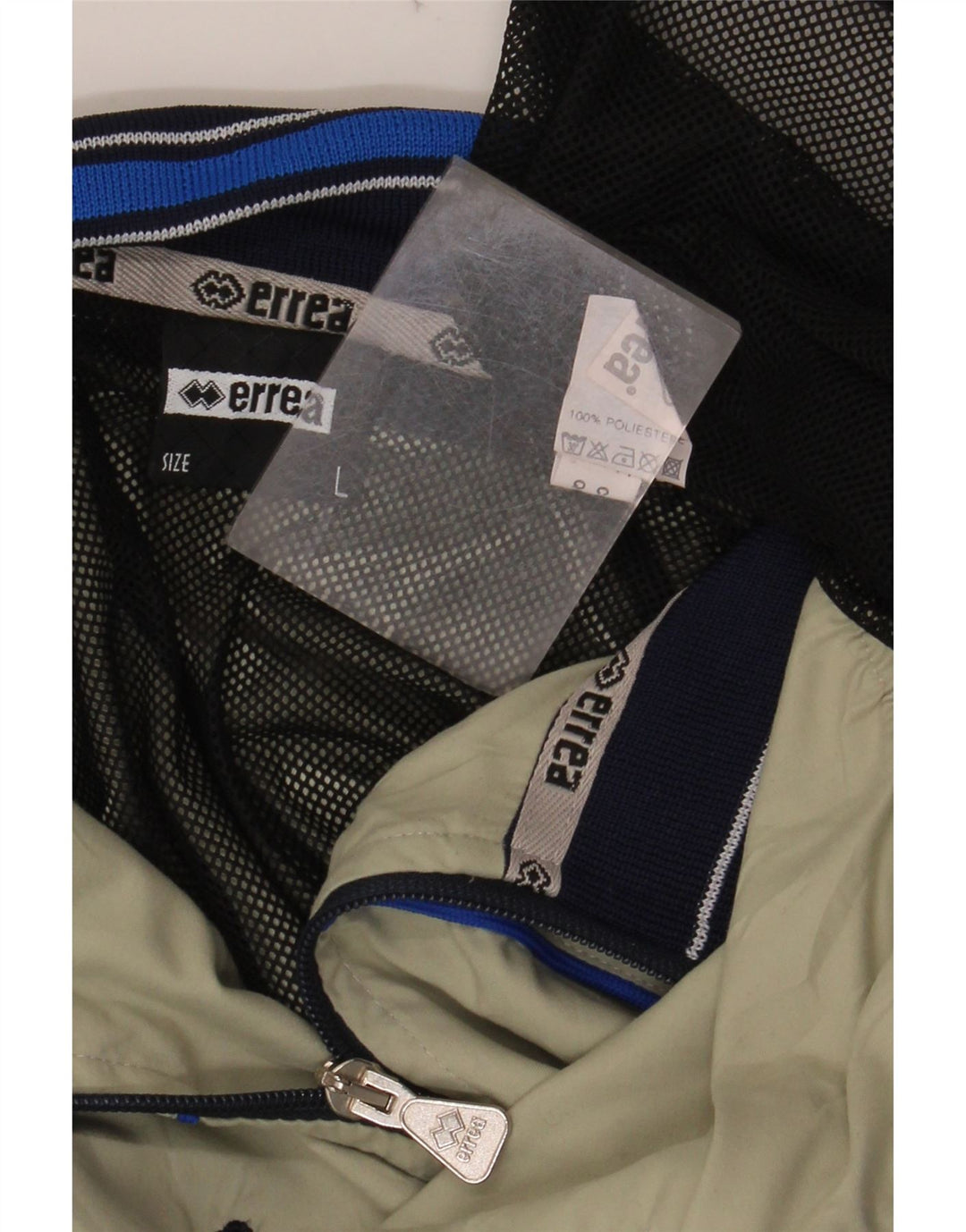 ERREA Giacca da tuta grafica da uomo grande in poliestere color block verde