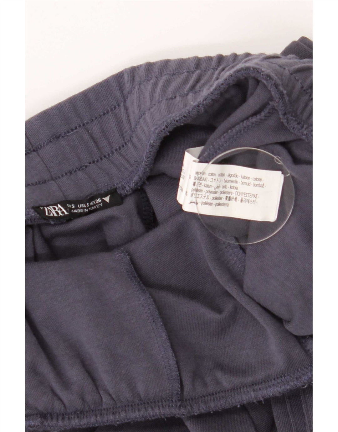 Pantaloni da tuta cargo Zara da donna UK 8 piccoli in cotone grigio