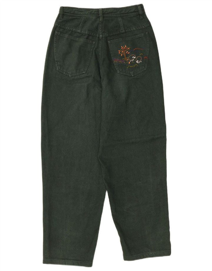 PETRESSA Jeans affusolati a vita alta da donna EU 36 Small W26 L26 Cotone verde