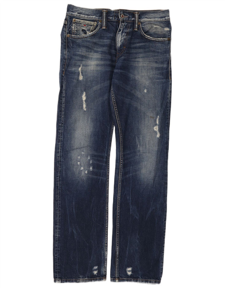 Tommy Hilfiger Donna Ryder Distressed Jeans dritti regolari W29 L32 Blu