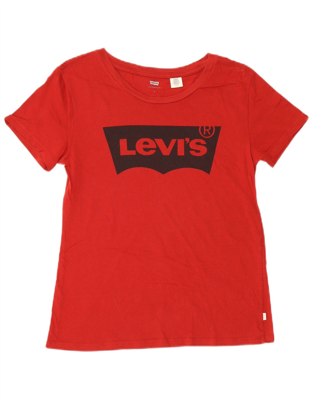T-shirt grafica da donna Levi's Top UK 10 piccola rossa