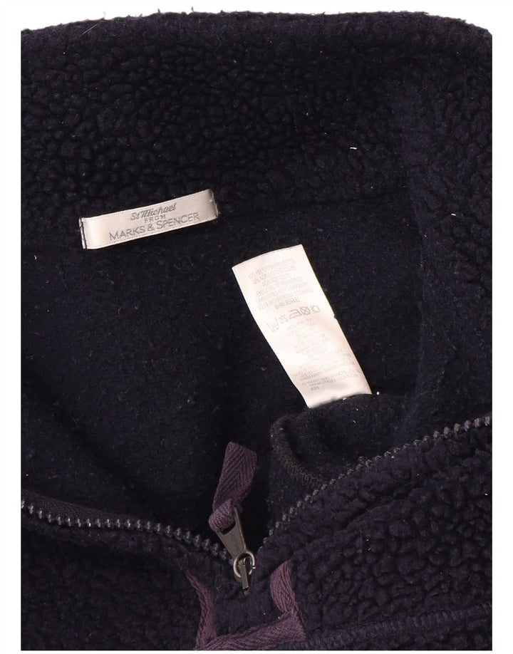 Maglione in pile oversize da donna Marks & Spencer UK 12 medio blu navy
