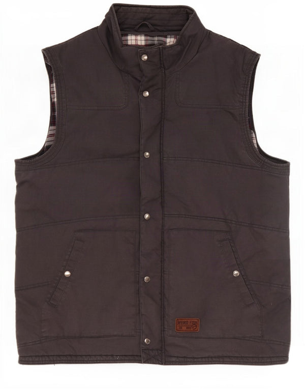 Gilet imbottito da uomo Weird Fish UK 44 2XL Cotone grigio