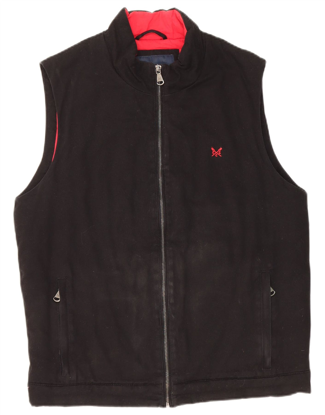 Crew Clothing Gilet da uomo UK 38 medio cotone nero