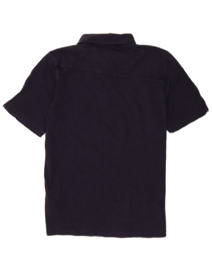 Polo Volcom da bambino 13-14 anni taglia grande in cotone blu navy