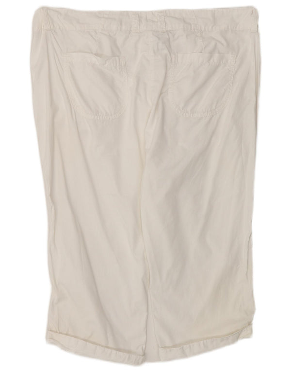 Bermuda da donna a vita alta Marks & Spencer UK 16 Large W38 Bianco