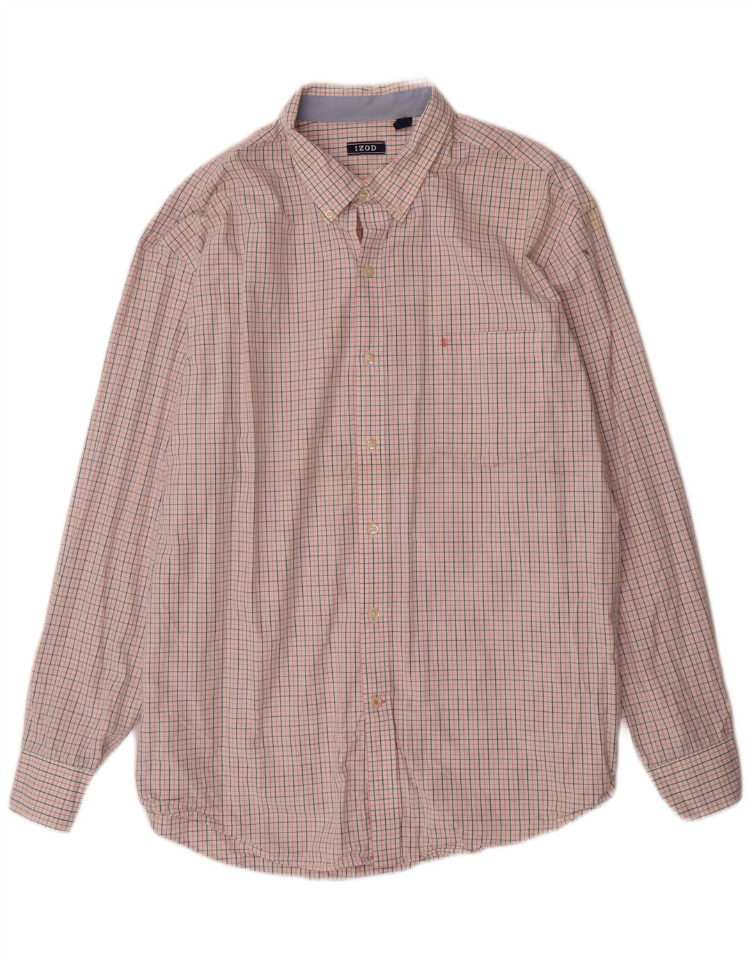 Camicia da uomo IZOD XL in cotone a quadri rosa