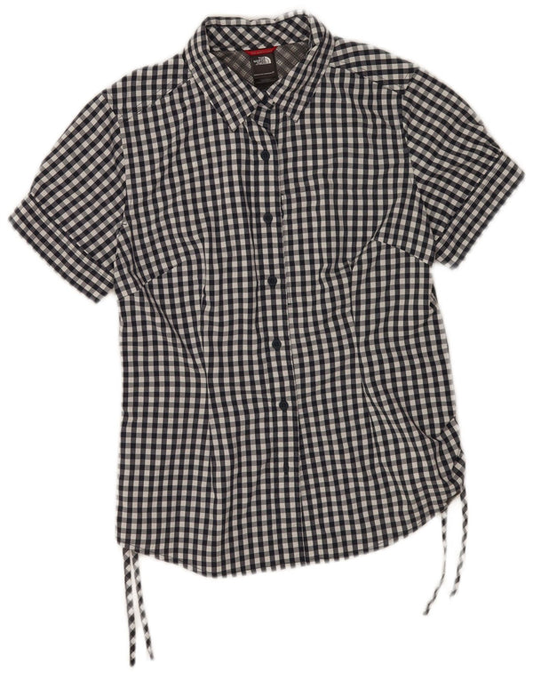 The North Face Camicia a maniche corte da donna Camicetta UK 12 Medium Black Check