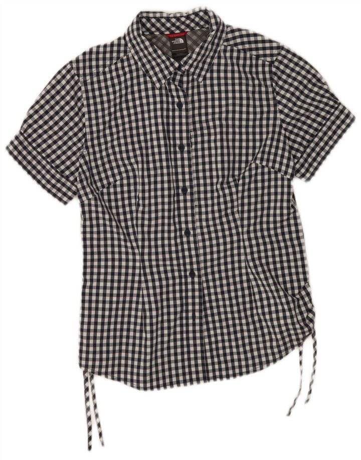 The North Face Camicia a maniche corte da donna Camicetta UK 12 Medium Black Check