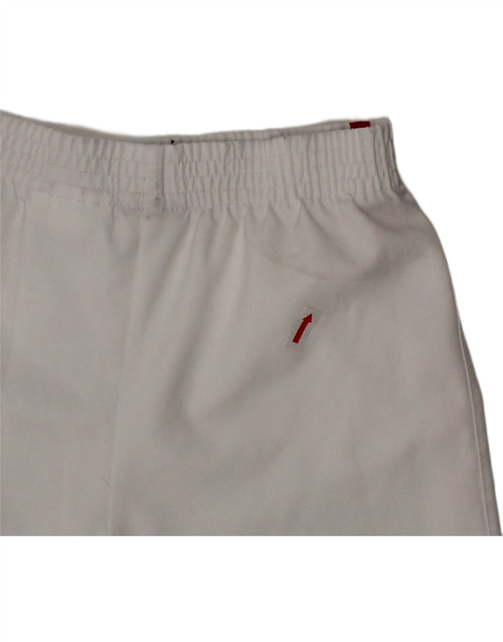 NIKE Boys Arsenal Sport Shorts 6-7 Years Large White Polyester