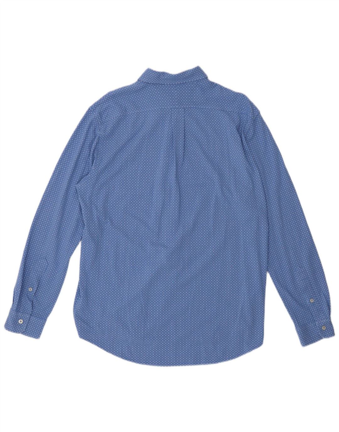 Ralph Lauren Camicia da uomo in rete leggera piuma di grandi dimensioni in cotone maculato blu