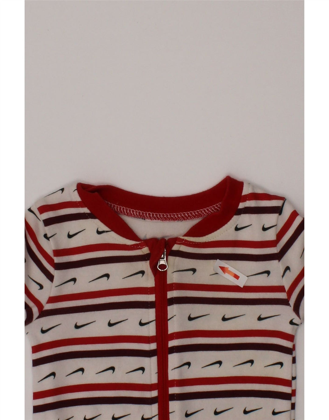 Tuta grafica Nike da bambina 3-6 mesi in cotone a righe bianche