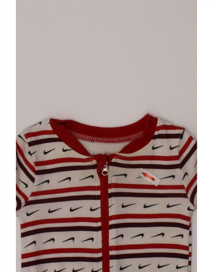 Tuta grafica Nike da bambina 3-6 mesi in cotone a righe bianche