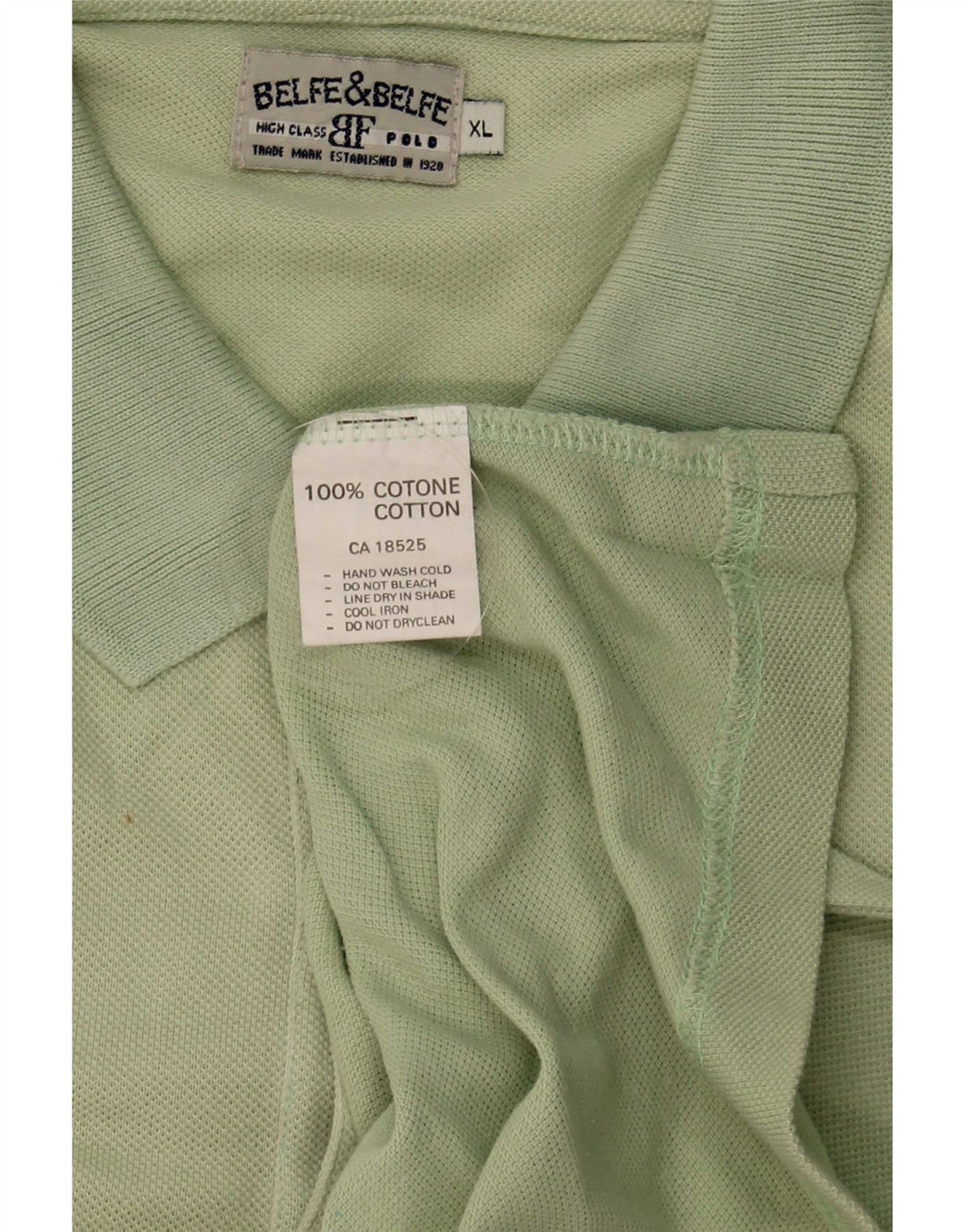 Polo da uomo Belfe & Belfe XL in cotone verde