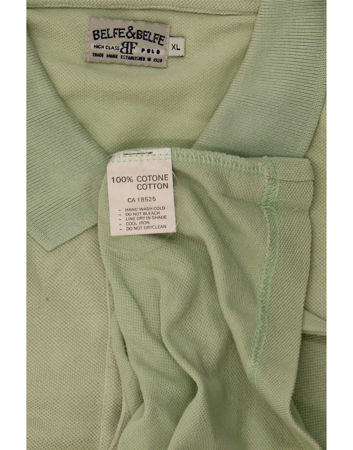 Polo da uomo Belfe & Belfe XL in cotone verde