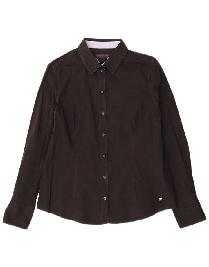 Camicia Donna Trussardi Jeans IT 48 XL Cotone Nera