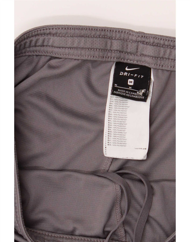 Pantaloncini sportivi Nike Dri Fit da uomo in poliestere color block grigio medio