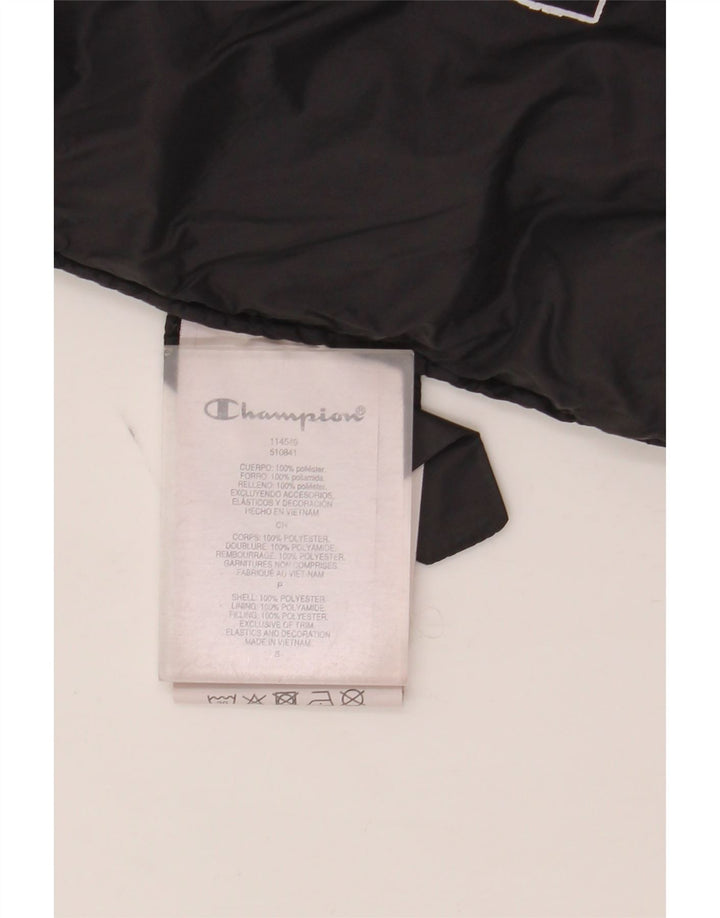 Giacca imbottita con cappuccio da donna Champion UK 10 piccola poliestere nero