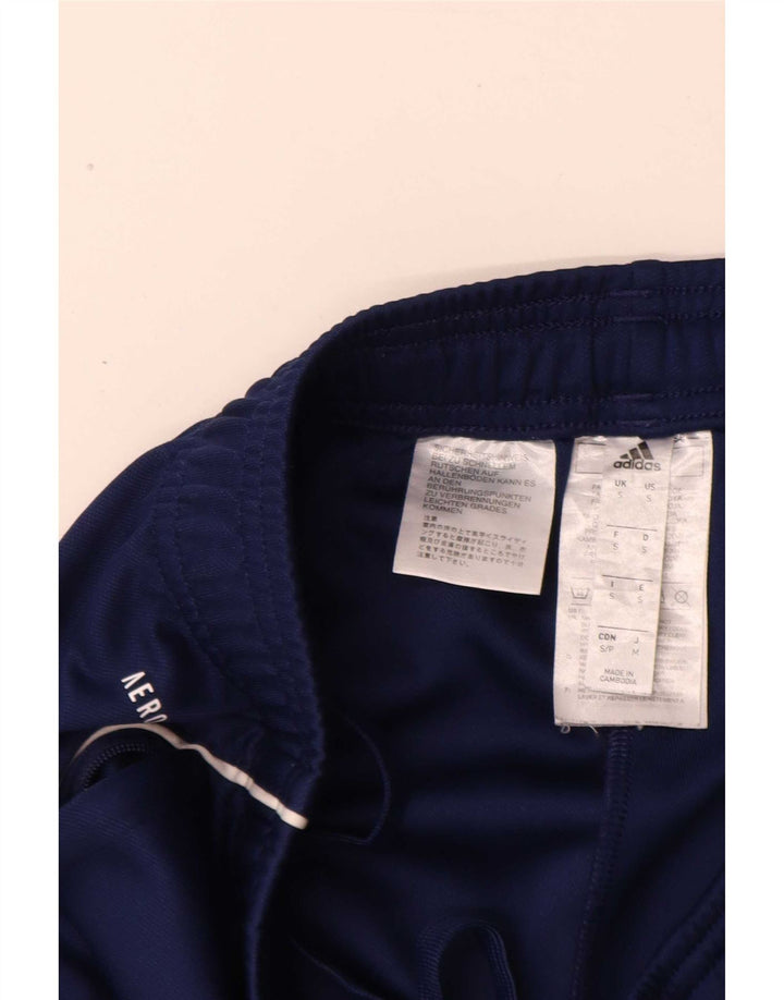 Pantaloni da tuta Adidas Aeroready da uomo piccoli in poliestere blu navy