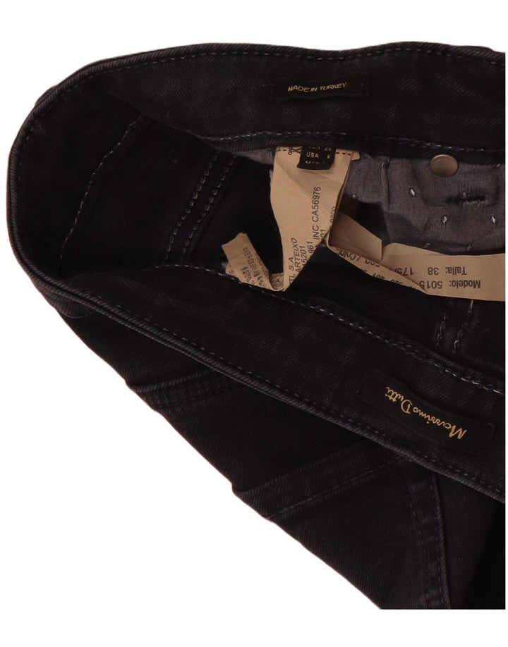Jeans slim da donna Massimo Dutti EU 38 Small W28 L30 Cotone blu navy