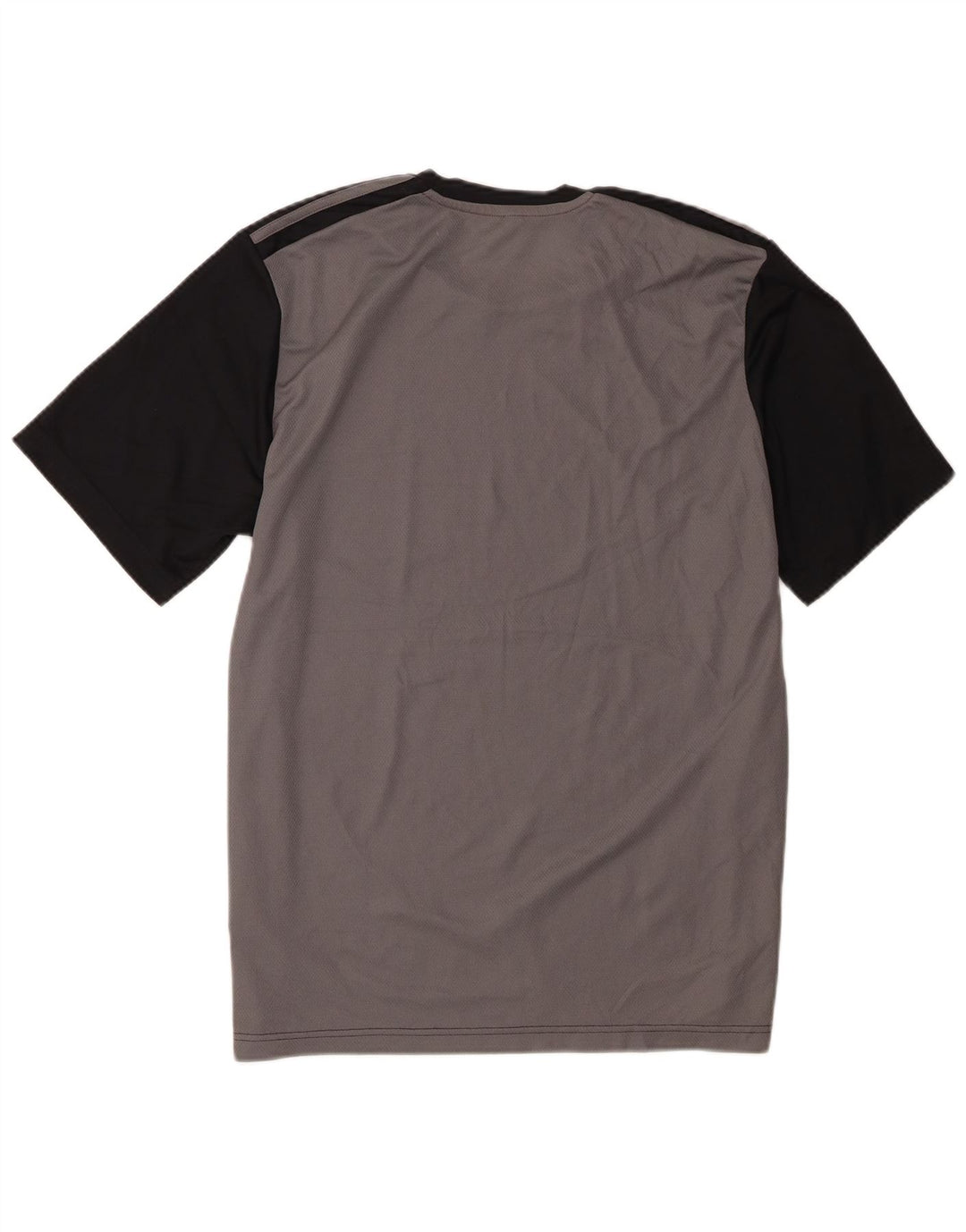 T-shirt Adidas da uomo Top Large in poliestere color block nero
