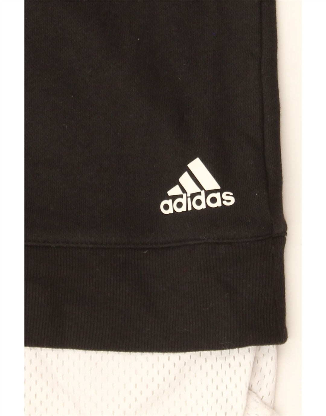 ADIDAS Womens Longline Sweatshirt Jumper UK 18 XL Black Vintage Adidas and Second-Hand Adidas from Messina Hembry 