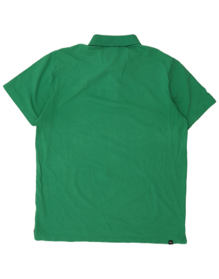 Polo PUMA da uomo XL in cotone verde