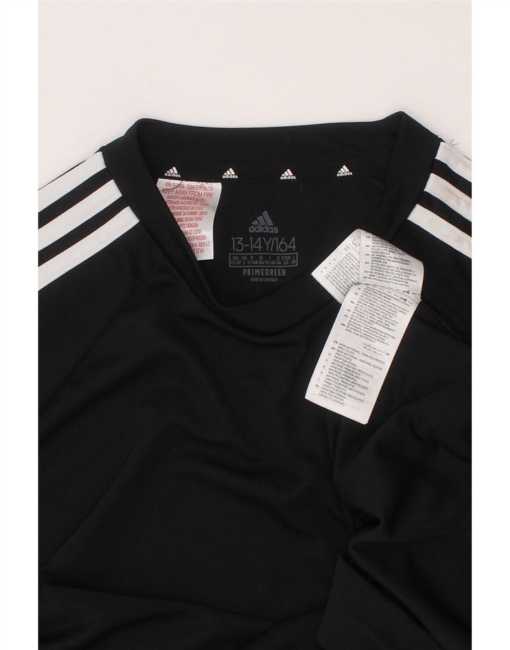 Maglietta Adidas Aeroready da bambino 13-14 anni in poliestere nero