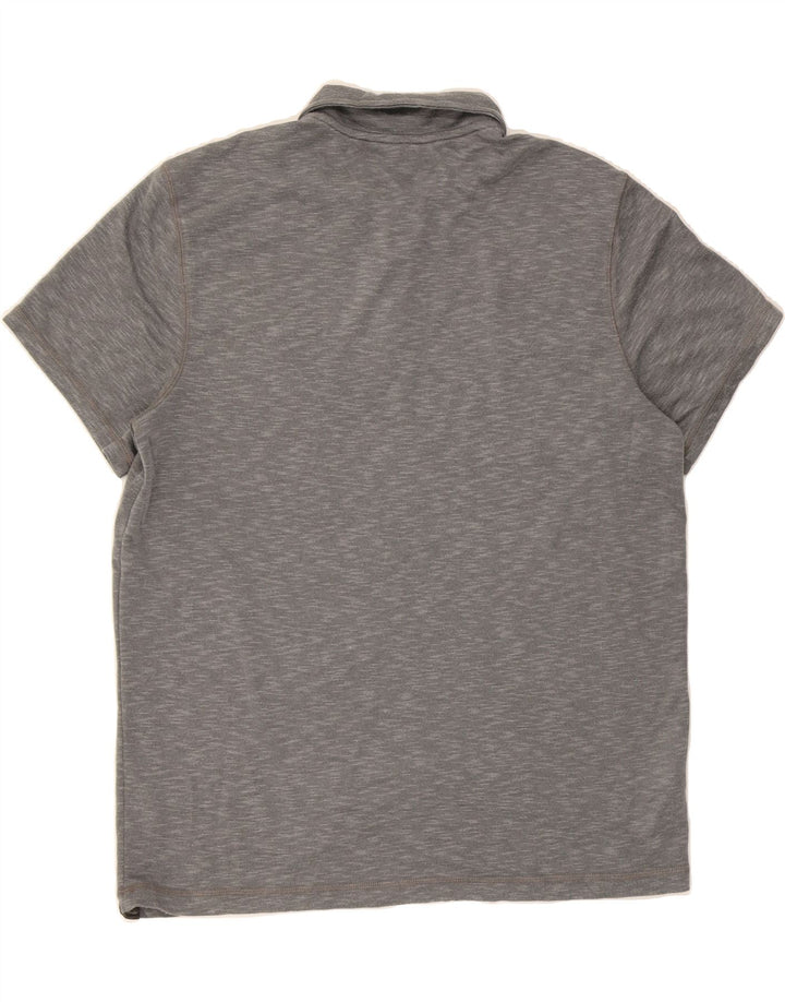 EDDIE BAUER Mens Polo Shirt Large Grey Cotton Vintage Eddie Bauer and Second-Hand Eddie Bauer from Messina Hembry 