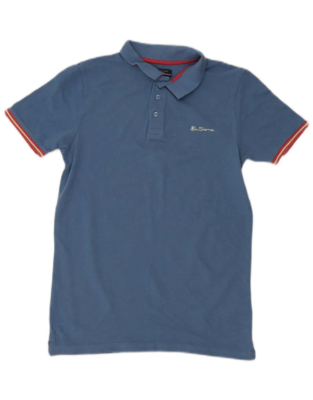 Polo da bambino Ben Sherman 14-15 anni in cotone blu