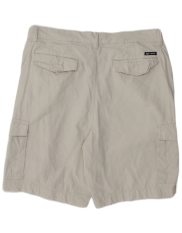 Pantaloncini cargo da uomo Chaps W34 grandi in cotone beige
