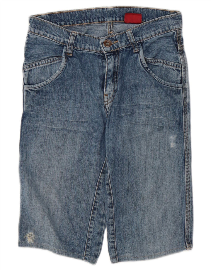 Pantaloncini di jeans cargo effetto invecchiato Levi's per ragazzi 9-10 anni W24 Blu