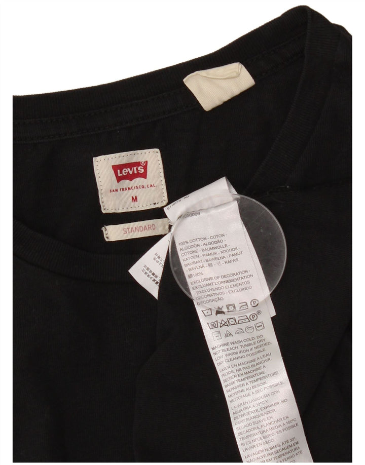 T-shirt standard da uomo Levi's Top in cotone nero medio