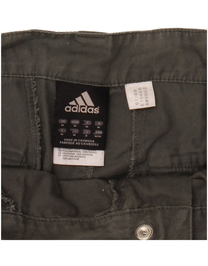 Pantaloncini cargo Adidas da uomo medi W34 in cotone grigio