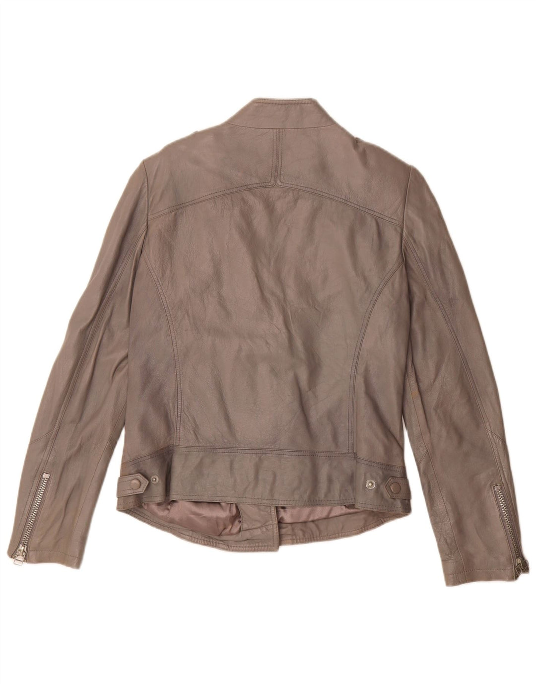Giacca da motociclista in pelle Cindy Crawford da donna C&A EU 40 Grigio medio