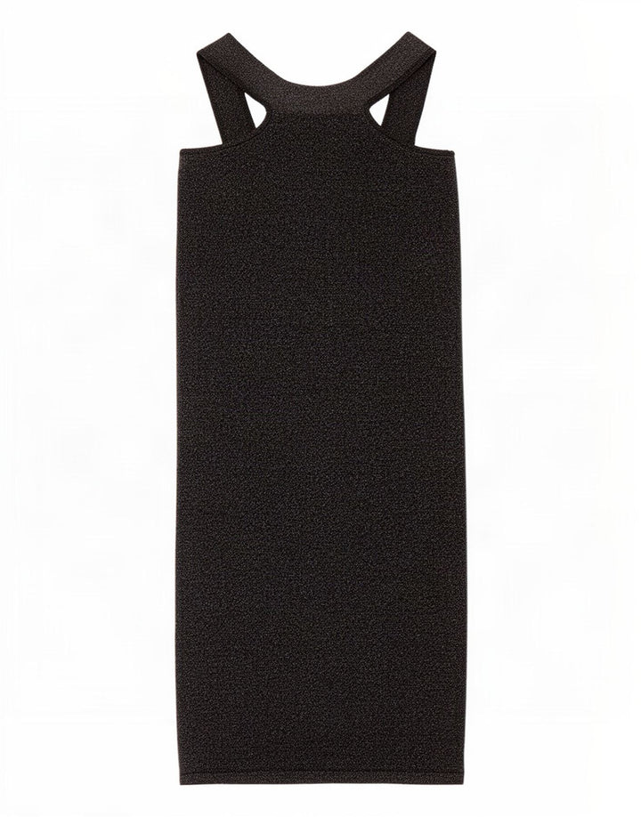 Abito Halter da donna Zara UK 8 Small Poliammide screziato grigio