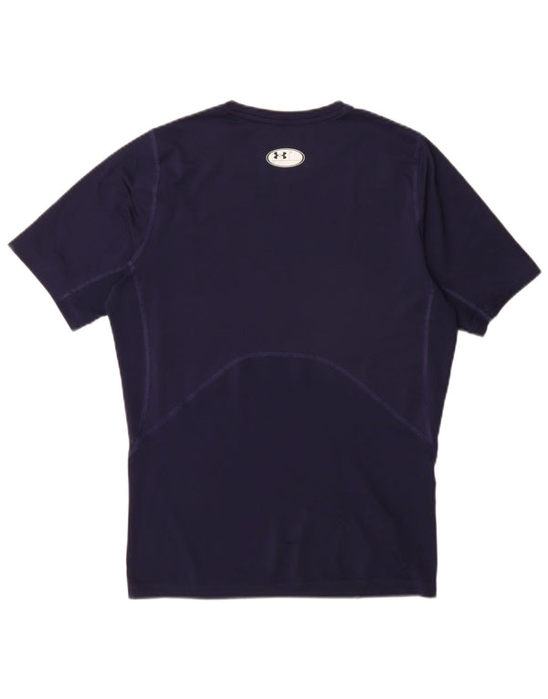 T-shirt da uomo UNDER ARMOUR Heat Gear Top grande blu navy sintetico