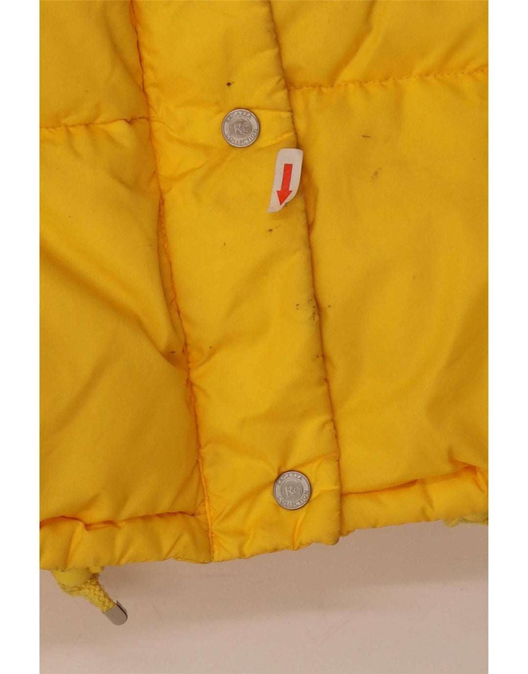 Giacca imbottita da donna Ragazza UK 14 Large Giallo in poliammide