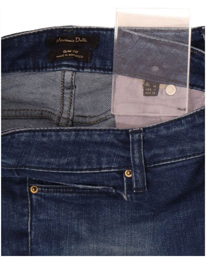 Jeans slim da donna Massimo Dutti EU 36 XS W26 L30 Blu