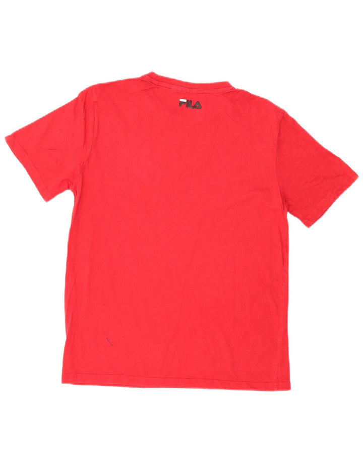 T-shirt grafica da uomo Fila XS rossa